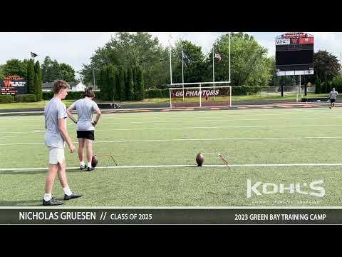 Video of Green Bay kohls camp 