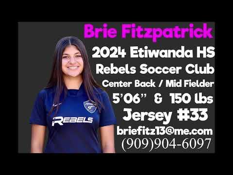 Video of 2021 Rebels Soccer Club (05, 04/03) Highlights - Brie Fitzpatrick 