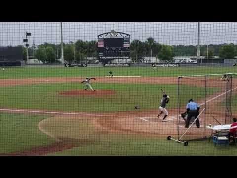 Video of Diego Ortiz 21' long double off the wall at John Euliano Park