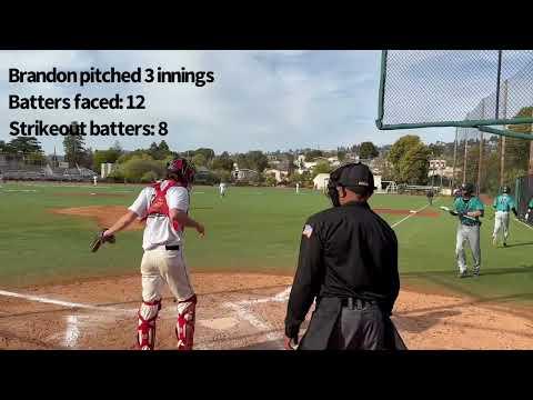 Video of Brandon Sanchez as Pitcher Varsity HS_031723
