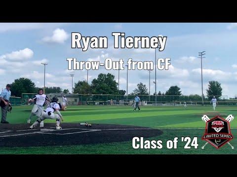 Video of Ryan Tierney | Double Play Throw-Out from CF | 7/16/22