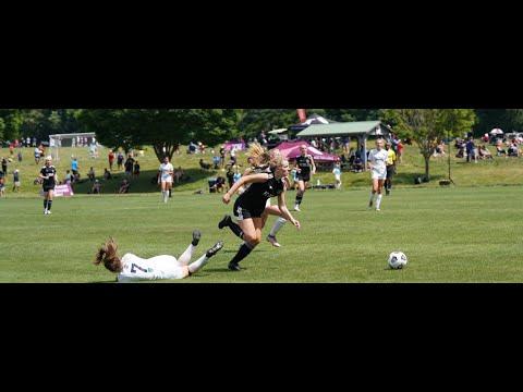Video of Regan Rubin - FC Delco 2005 ECNL v Charlotte Ind. - Wearing #15 in White & playing the #9 and #10