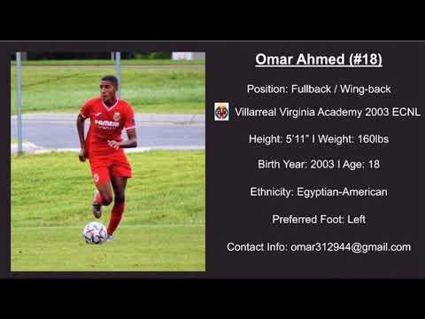 Video of Omar Ahmed Left-back Highlights