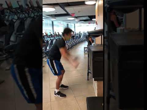 Video of 48" vertical jump.  Doing 2 sets of 10