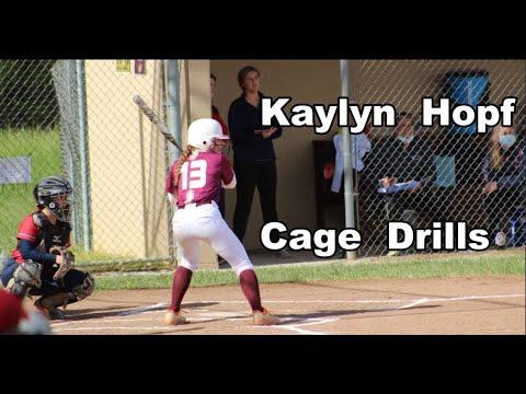 Video of Kaylyn Hopf – Batting Cage Drills 10/12/21