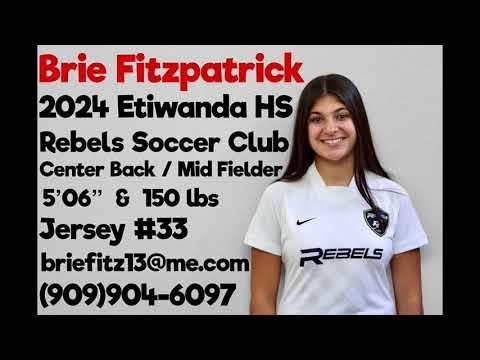 Video of 2021 Rebels Soccer Club (05, 04/03) Highlights - Brie Fitzpatrick
