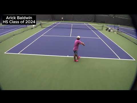 Video of Arick Baldwin Points, Serves, Strokes