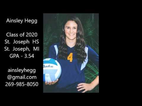 Video of Ainsley Hegg 2018 St. Joe Varsity Volleyball Play Video (Jersey #4)- Class of 2020