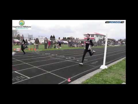 Video of Region 200m dash. 1st place