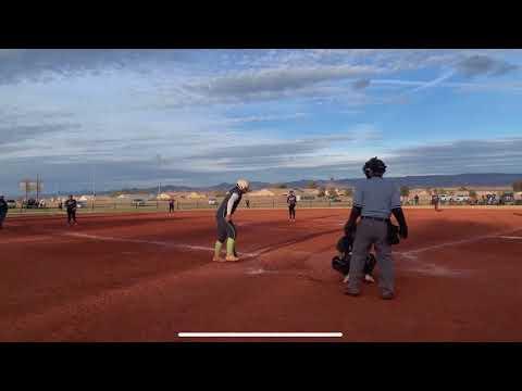 Video of Jacinta Fonoti Line Drive Double Bullshead Presidents Day Showdown