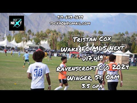 Video of Tristan Cox- Wake FC MLS Next Highlights 2023