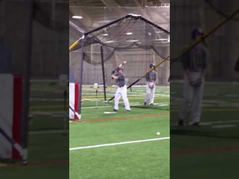 Video of Jake VanderWoude Notre Dame BP session January 2017