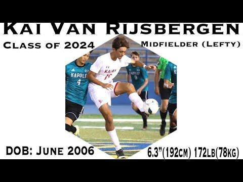 Video of High School Varsity Soccer D1 Highlights 2023 - Kai Van Rijsbergen