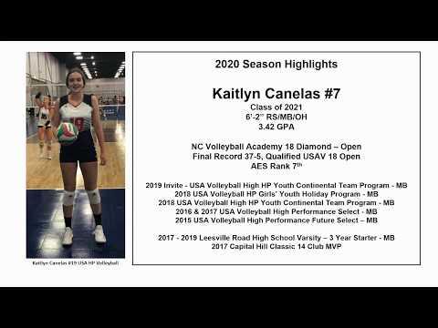 Video of Kaitlyn Canelas 2020 Season Highlights