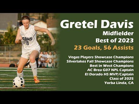 Video of Gretel Davis 2025 Midfielder Best of 2023 Highlights