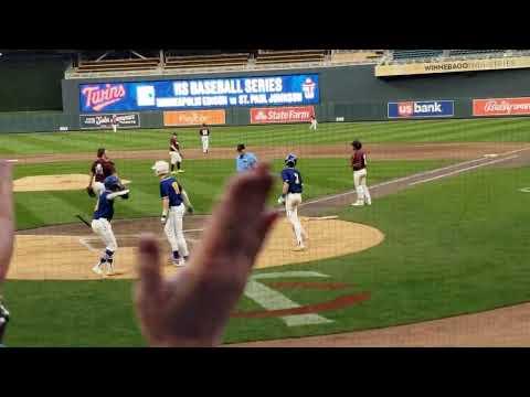 Video of Nik Hits In-the-park HR at Target Field