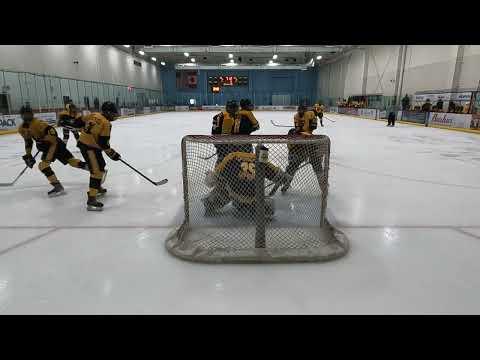 Video of Kick Save and Chest Save frozen puck 