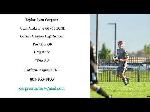 Video of Taylor Corpron Updated Highlight Reel