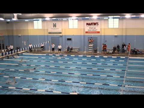 Video of 400 IM March 2014 (Far Lane with Red Cap)