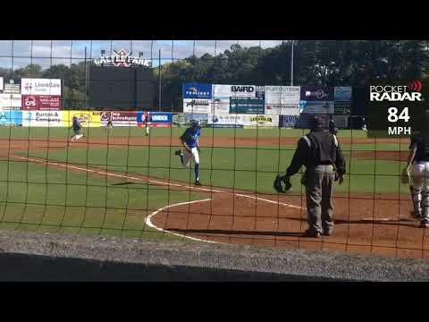 Video of Waynesboro HS (2024) 1B/LHP Eli Elgersma drives a pitch to the opposite field for an RBI single.