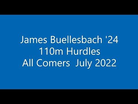 Video of All Comers 110m hurdles July 22
