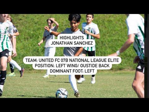 Video of Jonathan Sanchez- United FC 07B NL Elite- Game Film