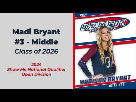 Video of Madi Bryant - Show Me National Qualifier Highlights