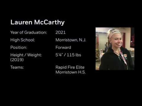 Video of Lauren McCarthy '21 Spring 2019 Highlights