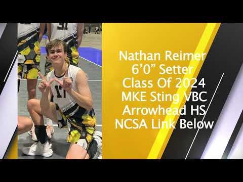 Video of Nathan Reimer, Setter #17, CO 24' Highlights [2022 Club Season]