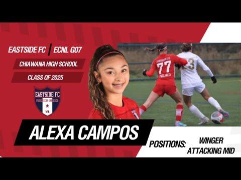 Video of Alexa Campos (C/O 2025) Winger/Attacking Midfielder, 24’ Mid Season Highlights 