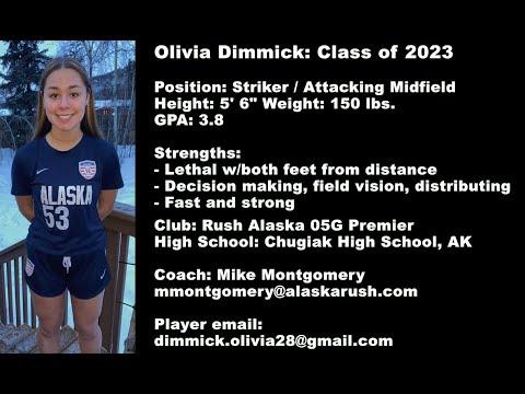 Video of Olivia's Soccer Highlights / Class of 2023 / Forward