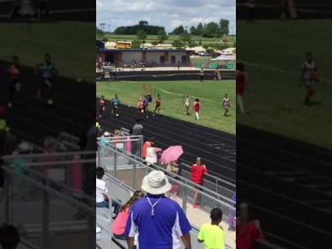 Video of AAU 100m 13-14 girls District Qualifier
