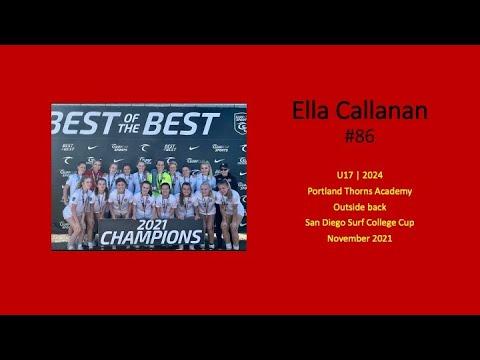 Video of Ella Callanan - Nov 2021 Surf College Cup - Thorns Academy