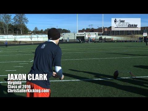 Video of Jaxon Clark kicking/Punting