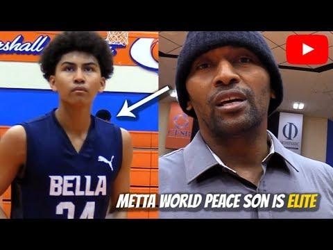 Video of Jeron Artest is a WALKING BUCKET! Metta World Peace Son Goes OFF