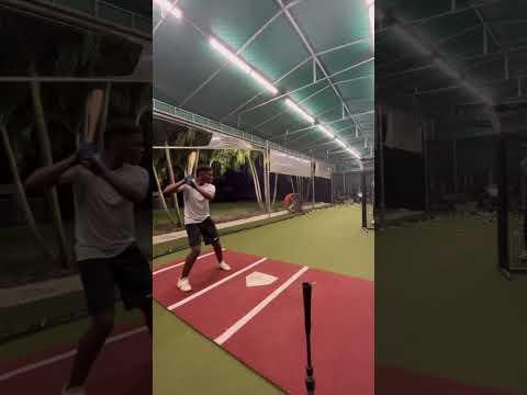 Video of Batting practice.