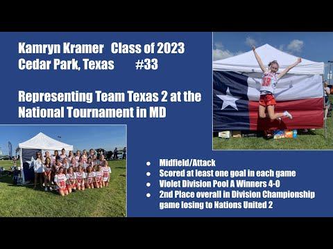 Video of Kamryn Kramer   May 2022 Team Texas Highlight Reel