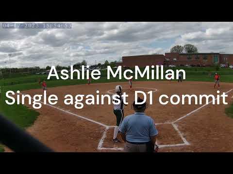Video of Ashlie McMillan Single against D1 commit