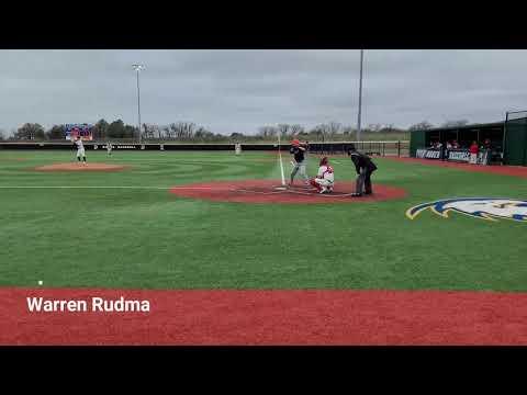 Video of Warren Rudman 2021 Baseball Recruit - March 2020