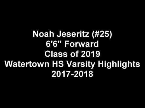 Video of Noah Jeseritz (#25), Class of 2019, Watertown HS Varsity Highlights 2017-2018