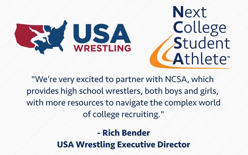 USA Wrestling and NCSA partnership. USA Wrestling and NCSA partnership.