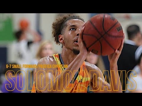 Video of Solomon Davis Pacifica Christian OC Winter 2018