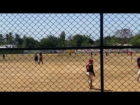 Video of 3 pitches for the strike out