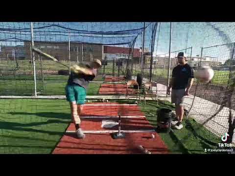 Video of Exit Velo top right handed 92 / left handed 86