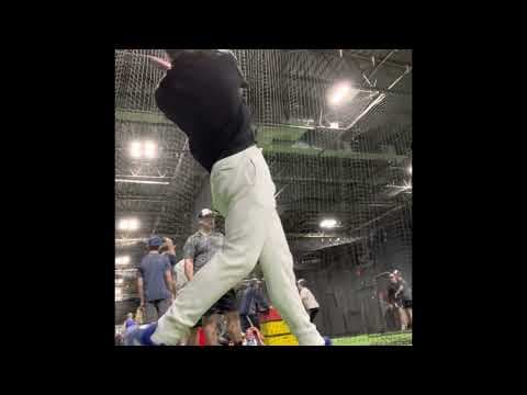 Video of Jack Riley 2024 February 2nd 23 hitting Session