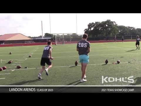 Video of Landon Arends 2021 Texas Spring Showcase