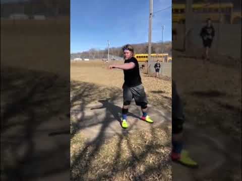 Video of Discus Throw- Major BOMB!!! Practice best, 155-160ft- 4/3/19