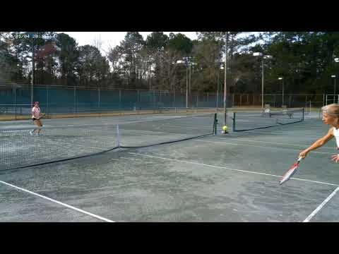 Video of Mia Vasher Tennis lesson Feb 2021