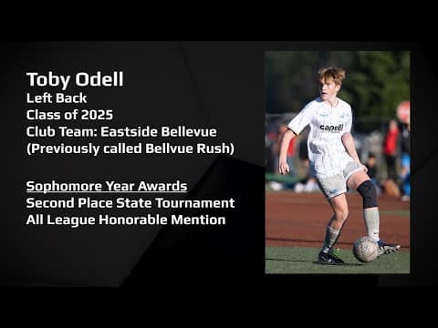 Video of Toby Odell's highlight reel 