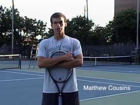 Video of Matthew Cousins College Tennis Recruiting Video - August 2014 